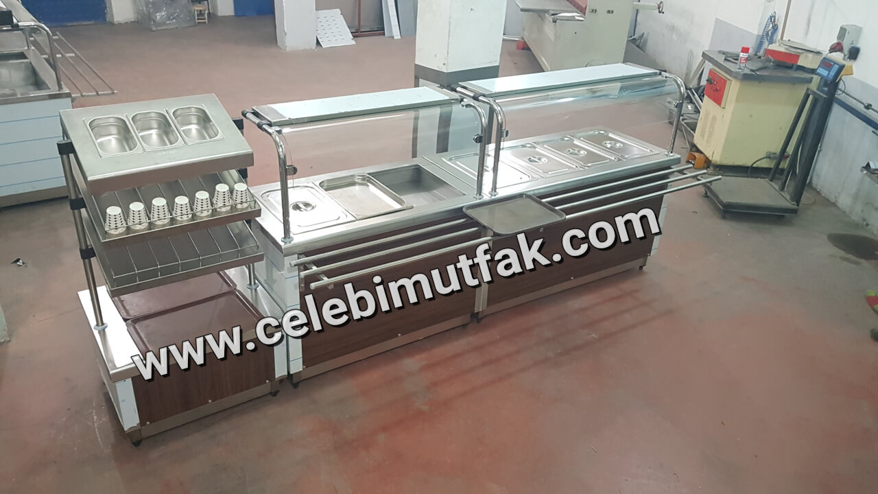 Paslanmaz Elektrikli Yemek Tezgahı Benmari