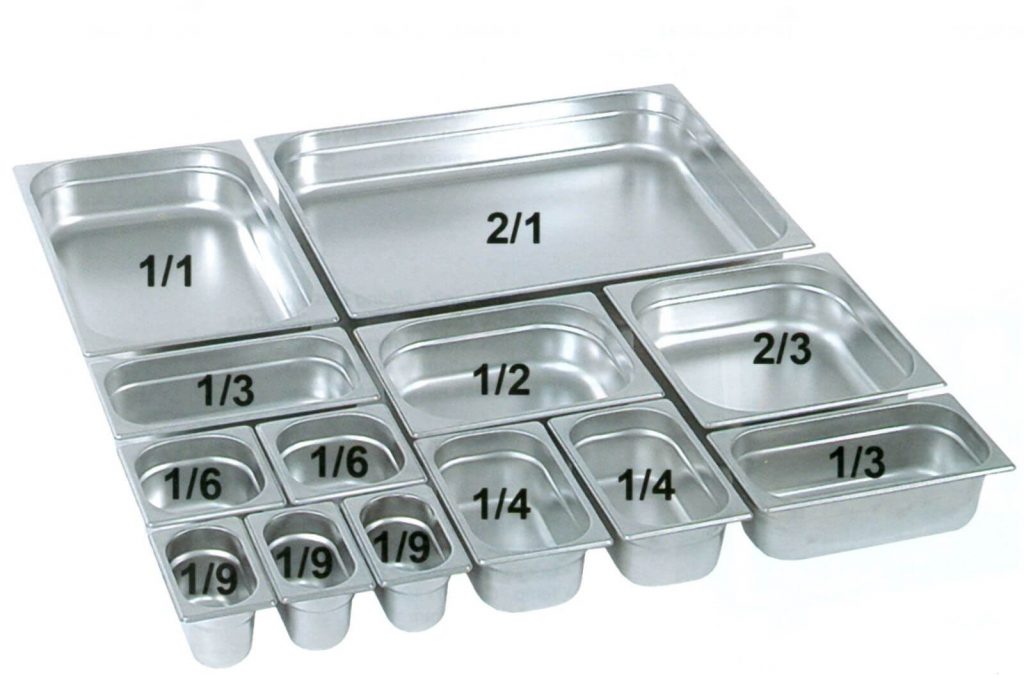 Yemek kabı ölçüleri Standart paslanmaz