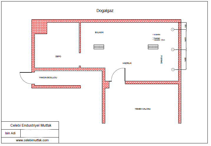 Endüstriyel mutfak gaz tesisatı