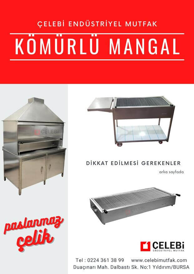 Profesyonel kömürlü mangal modelleri