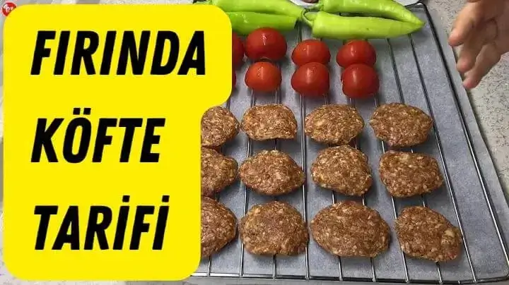 fırında köfte tarifi pişirme